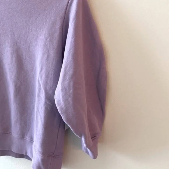 AGOLDE Thora 3/4 Sleeve Sweatshirt in Lunar - Picture 11 of 15